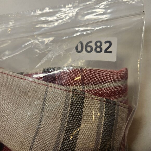 Van Heusen Mens XXL breathable Linen Plaid Red Gray Business casual vacation - Picture 13 of 14